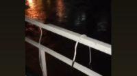 Video yang memperlihatkan lampu hias Jembatan Lama Dicuri (Instagram Disbudparpora Kota Kediri)
