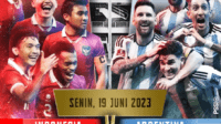 poster jadwal timnas Indonesia vs Argentina (instagram.com/pssi)