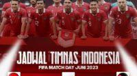 poster jadwal pertandingan indonesia vs argentina (instagram timnasindonesiainfo)