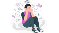 ilustrasi: remaja menangis karena overthinking (Freepik)