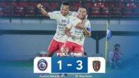 Hasil Skor Bali United vs Arema FC: Comeback 3-1 (instagram/ liga1match)