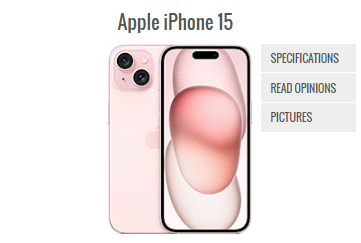 apple iphone 15 (gsmarena)