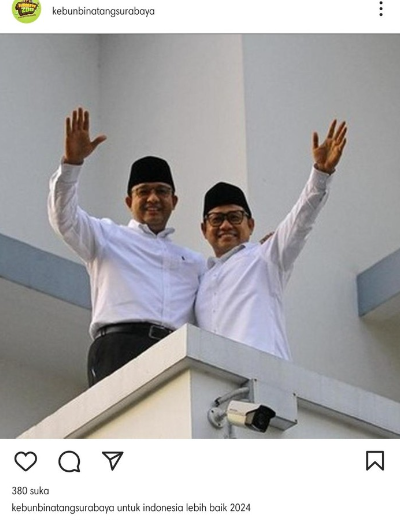 Foto Akun Instagram Kebun Binatang Surabaya Diretas, Unggah Foto Anies-Cak Imin (instagram/ kbs)