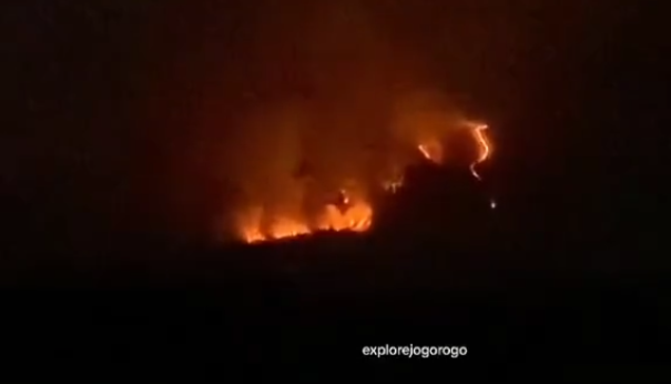 Kebakaran Hutan di Gunung Lawu Meluas, Api Terlihat dari Magetan (X/ Merapi Uncover)