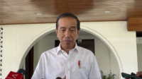 Presiden Jokowi di Kompleks Istana Kepresidenan Jakarta, Jumat (6/10/2023). (suara)