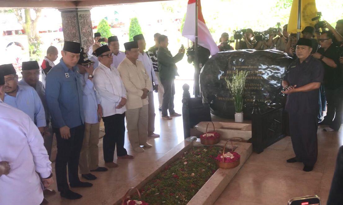 Kunjungan Prabowo ke Makam Bung Karno (Bahtiar/Metaranews)