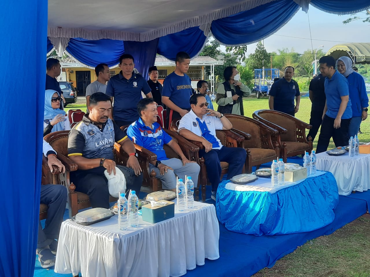 Susilo Bamban Yudoyono (SBY) menghadiri acara jalan sehat bertajuk 'mlaku bersama Presiden ke-6 RI' di Kelurahan Tamanan (Istimewa)