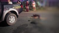Insiden kecelakaan di Jabon Kediri depan toko besi akbar (Dokumen Polsek Banyakan)