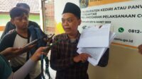 Caleg PKB Ahmad Ahla lapor ke Bawaslu Kabupaten Kediri atas dugaan penggelembungan suara (Syah/Metara)