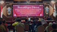 Proses finalisasi rekapitulasi suara di KPU Kabupaten Kediri (Anis Firmansyah/Metara)