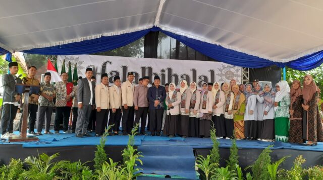 Halalbihalal dan pengukuhan Ketua Pemuda Muhammadiyah serta Nasyiatul Aisyiyah Kabupaten Kediri (Anis/Metara)