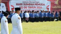 Peringatan Sumpah Pemuda di halaman Pemkab Kediri (Foto: Kominfo Kabupaten Kediri)