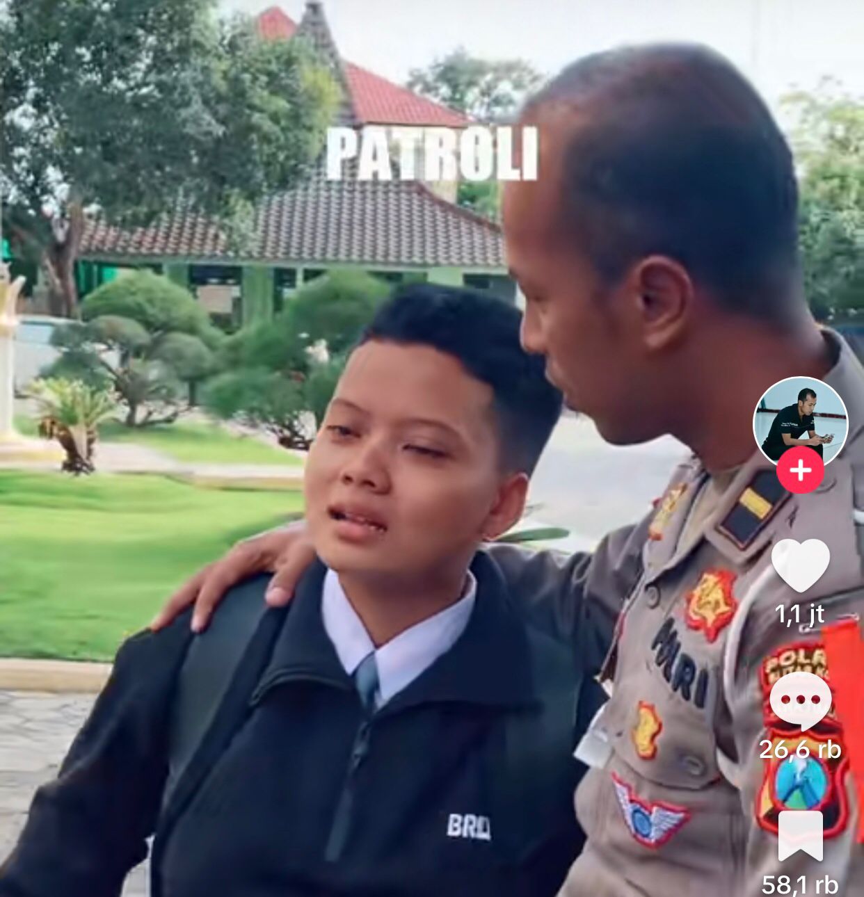 Foto : Video Viral Remaja Minta Jemput Polisi di Blitar. Doc : IG Suprekfriends