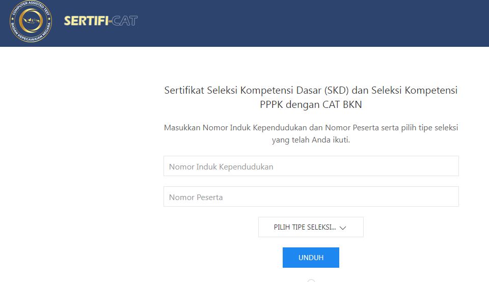 Sertifikat SKD CPNS 2024