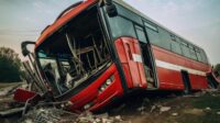 Kecelakaan Bus di Tol Pandaan Malang