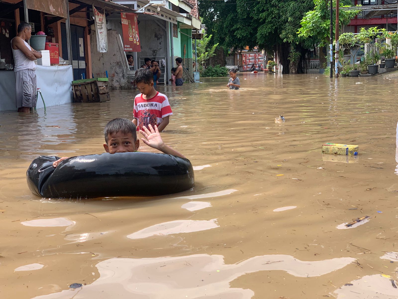 Foto : suasana permukiman di DesaPalrejo Sumobito, Jombang./Karimatul Maslahah/