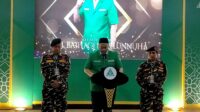 Pengambilan sumpah jabatan kepada struktur kepengurusan PC GP Ansor Kota Kediri di Ruang Joyoboyo, Pemerintah Kota Kediri, Minggu (6/7/2025). Dock : MNasrul/Metaranews.co