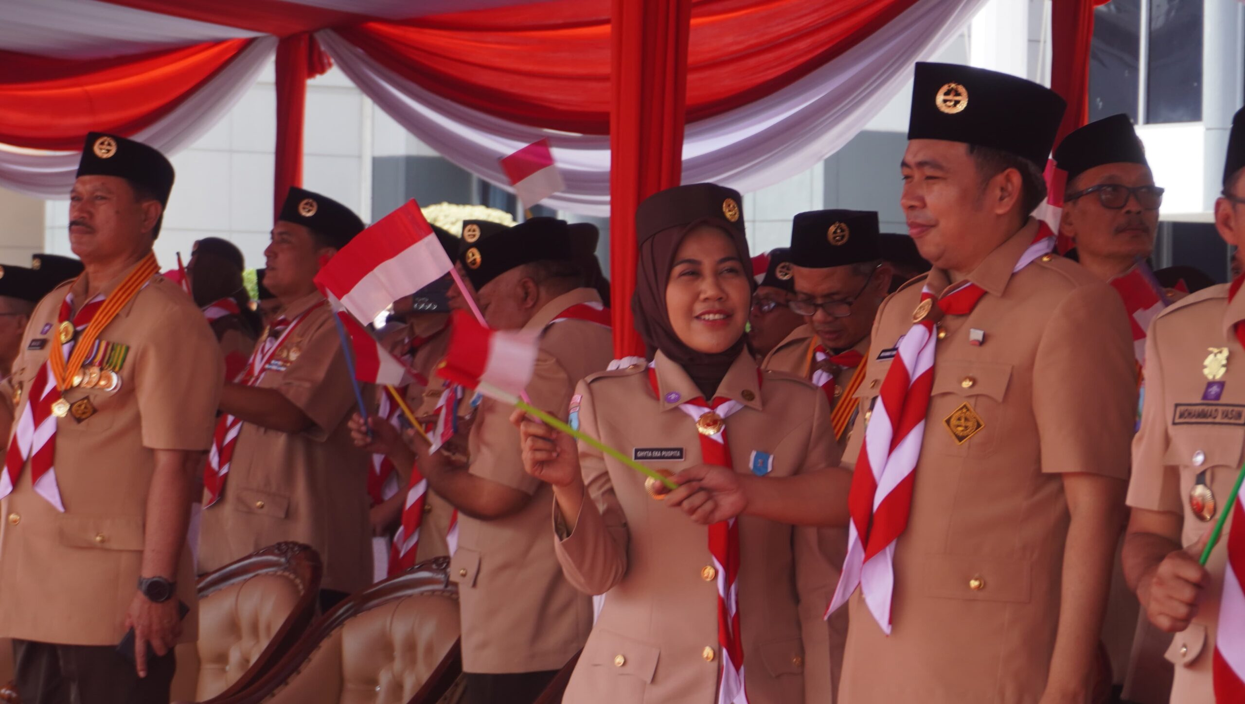 Bupati Jember dalam acara Peringatan Hari Pramuka di Surabaya, Kamis (14/8/2025). (Foto: Diskominfo Jember for Metaranews.co)