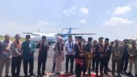 Konferensi pers launching penerbangan Jember-jakarta, Minggu (17/8/2025). (Foto: Dyah Kusuma/Metaranews.co)