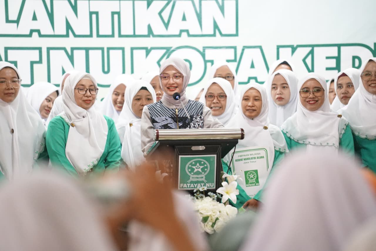 Pelantikan PC Fatayat NU Kota Kediri dihadiri Wali Kota Kediri (Kominfo Kota Kediri)
