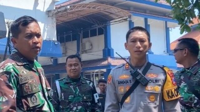 Kapolres Kediri Kota bersama TNI (Istimewa)