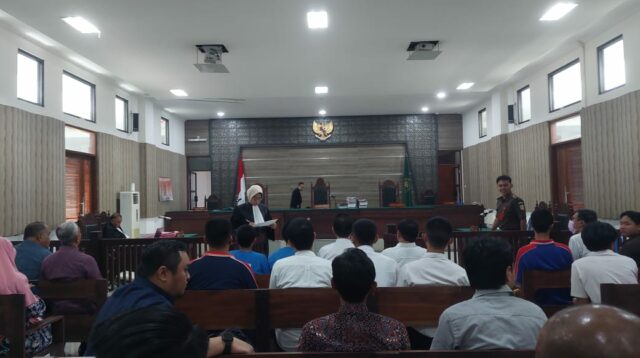 Sidang Faiz di Pengadilan Negeri Kota Kediri (Koalisi Masyarakat Sipil)